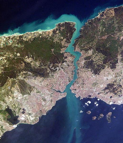 the Bosphorus on the map