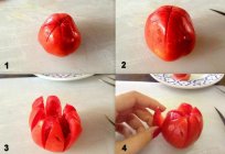Jak zrobić z pomidora rozety lub inny kwiat. Kilka porad od doświadczonych kucharzy