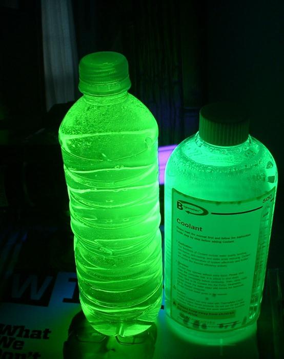 glowing liquid with your hands