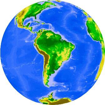 的说明的地理位置的南美洲