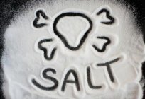 What happens if you eat 3 tablespoons of salt, and what causes her constant over-consumption
