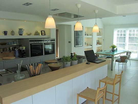 a kitchen in a private home layout color solutions