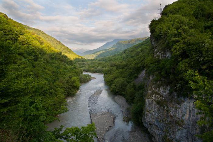кодорское Schlucht ist das Flusstal von Abchasien
