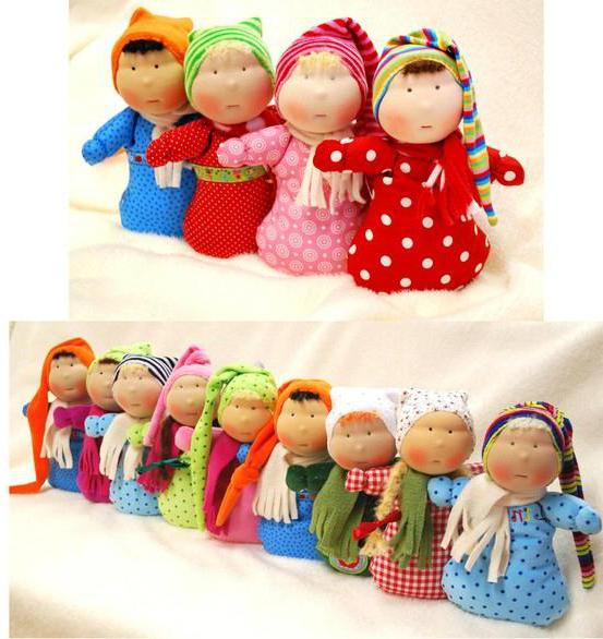 artesanato de bonecas com suas próprias mãos de massinha