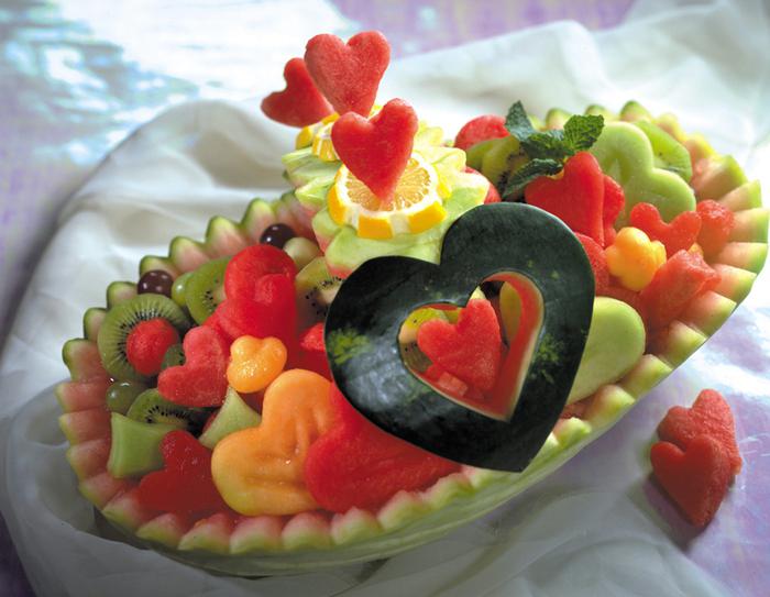 decoração de frutas