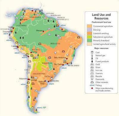 Bodenschätze Südamerikas