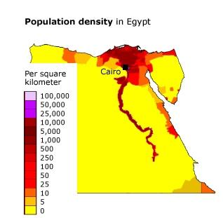 ネイティブの人口はエジプトの