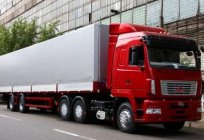 MAZ-6430 - poderoso e de alta velocidade material camião de longo curso
