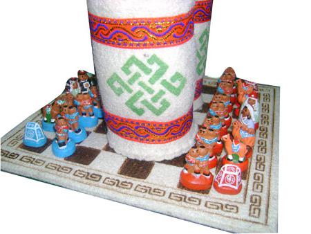 mongóis xadrez de forma