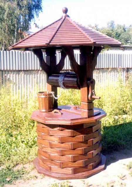 Herstellung von Hütten für Brunnen