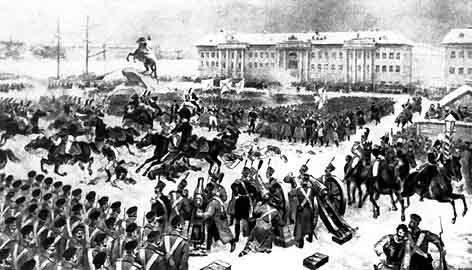 الثورة من Decembrists على ساحة مجلس الشيوخ