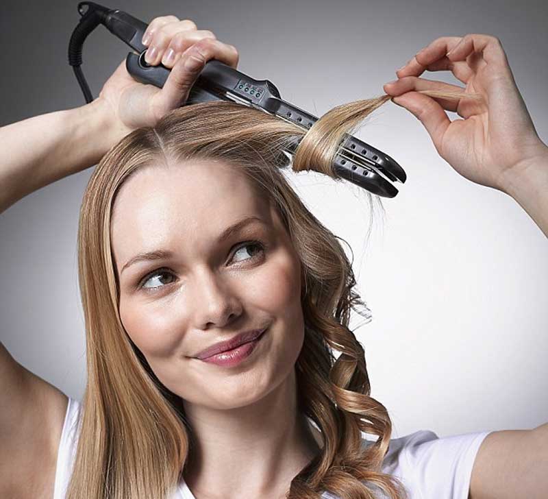 how to make beautiful curls with a Flatiron