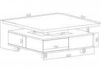 Coffee table with their hands: drawings, materials, instructions for manufacturing