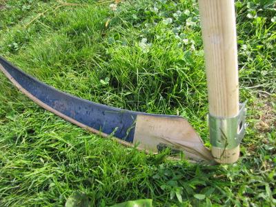 hand scythe for cutting grass