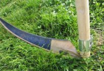 Hand scythe for grass-types and application technology
