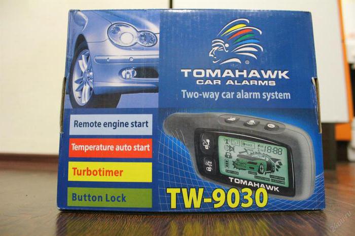 el autosistema de alarma tomahawk 9030