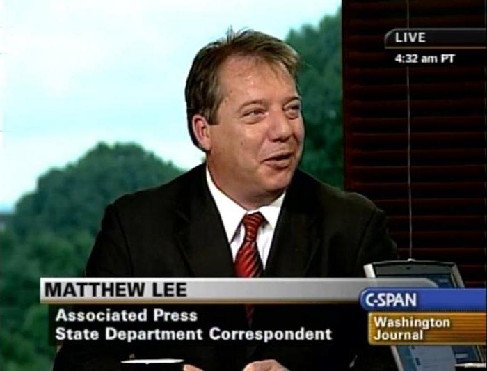 der Journalist Matthew Lee Biografie