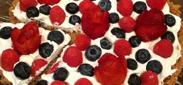 a quick pie with fresh berries