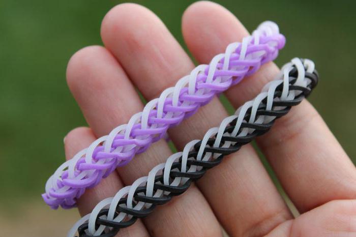 bracelets out of rubber bands on the slingshot spit
