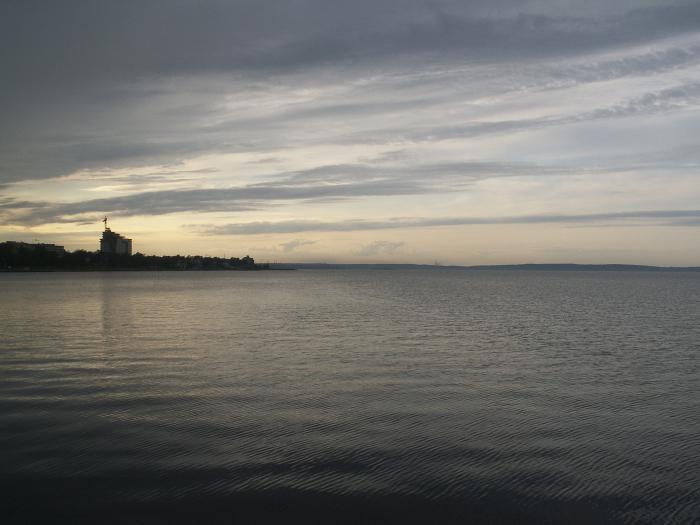 the second largest lake in the European part of the Russian