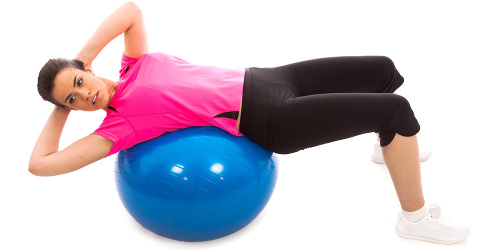 Exercises with a fitball