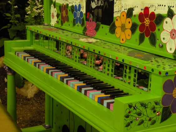 grünes Klavier