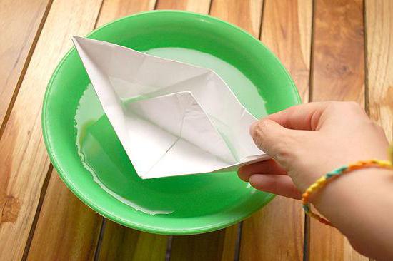 origami statek z papieru schemat