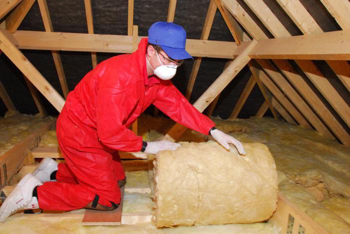 insulation ceiling with attic in a private house with own hands