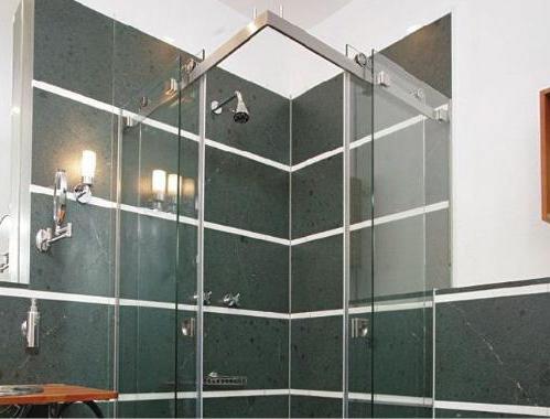 Duschwände für Badewanne, Glas-Schiebe-eckige