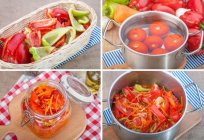 Лечо de pimenta e tomate e cenoura: preparação de receitas