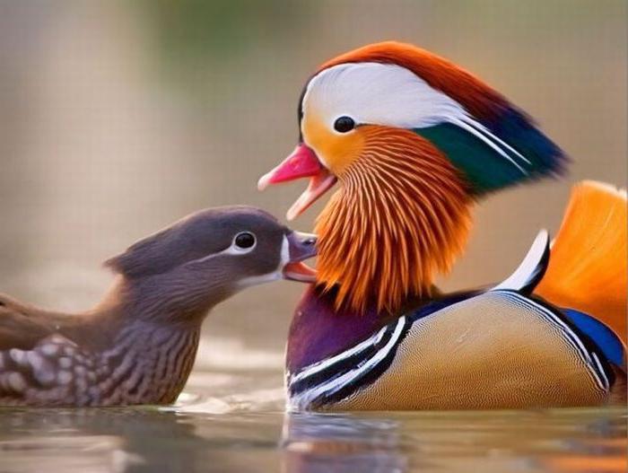 where does duck Mandarin duck photo