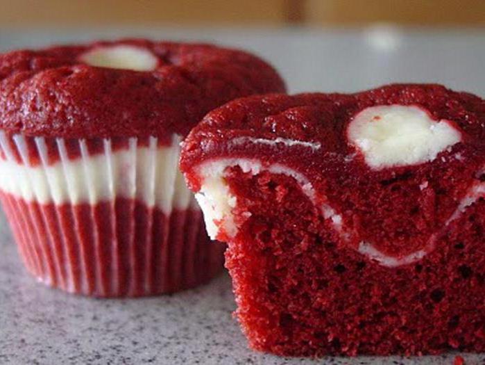 cupcakes red velvet recipe with the description