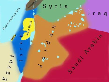 Іарданія карта