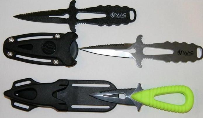 knives for scuba diving and spearfishing