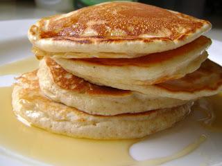 delicious pancakes on kefir
