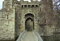 The majestic Beaumaris castle, the atmosphere is immersed in medieval England