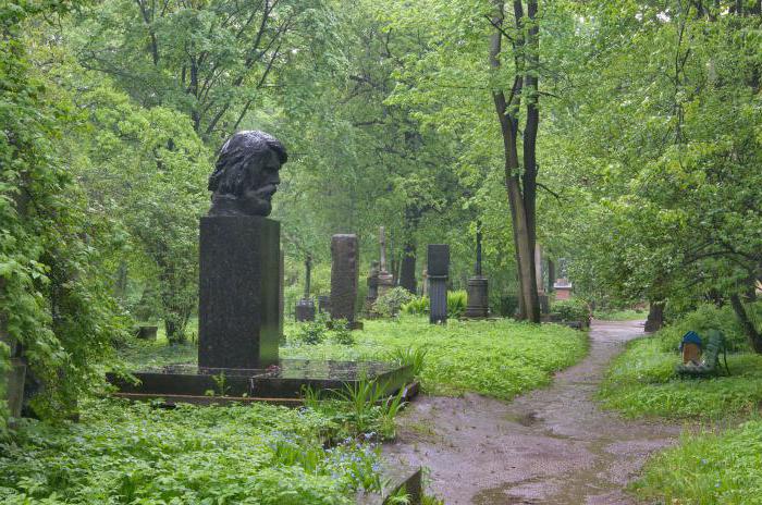 волковское mezarlığı литераторские yaya köprüsü, saint petersburg