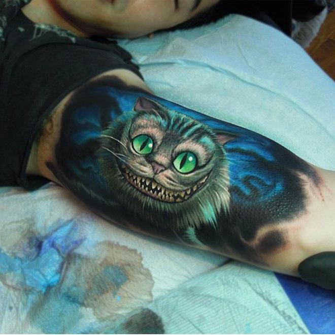 tatuagem do gato de cheshire, o valor
