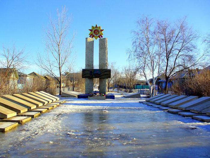 das Dorf Kapustin Yar des Gebiets Astrachan