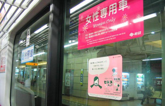 Japonês estudante em um trem