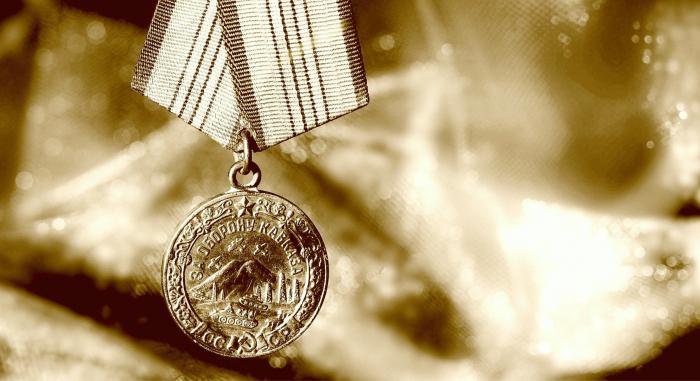 勋章对于维护高加索地区