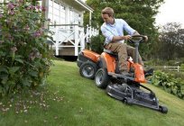 Self-propelled petrol lawnmower for a manicured lawn