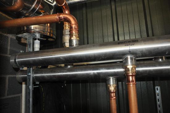 one-pipe heating system with forced circulation