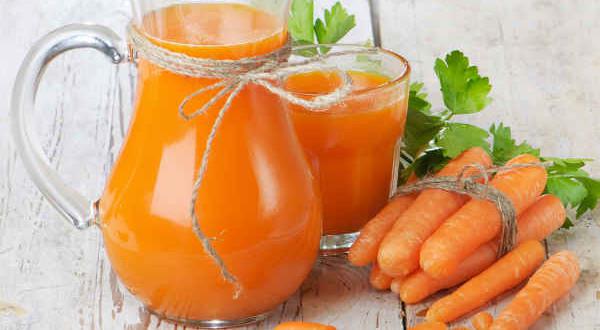 胡萝卜的汁液和肝脏