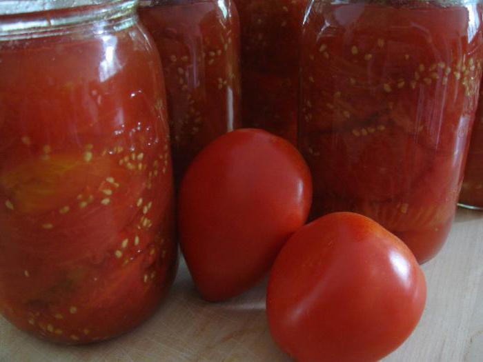 canned tomatoes with Basil for the winter