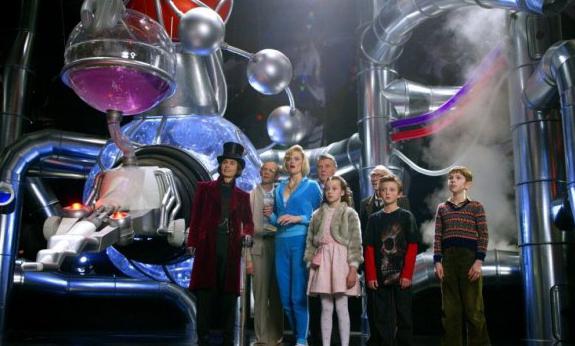actors and the role of the film Charlie and the chocolate factory