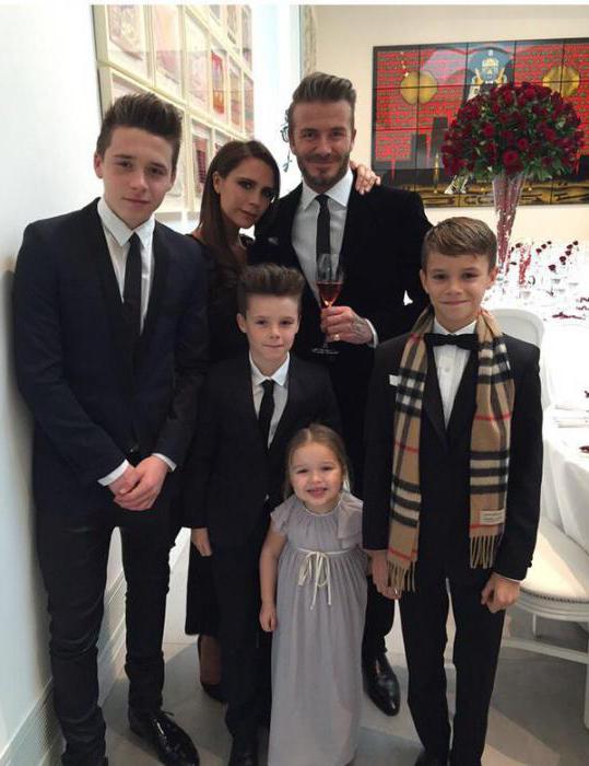 Çocuklar David Beckham ve Victoria