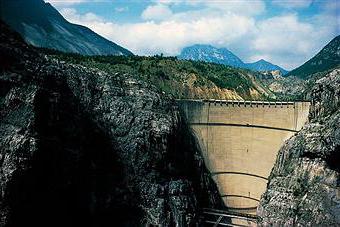 die höchste Staumauer Wasserkraftwerk der Welt