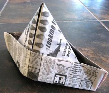 How to make a hat out of newspaper