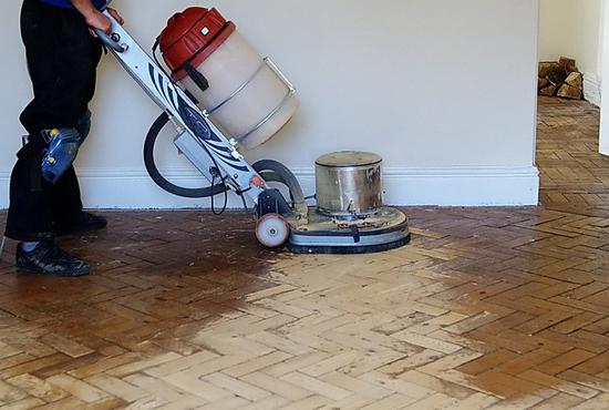 the restoration of the old parquet